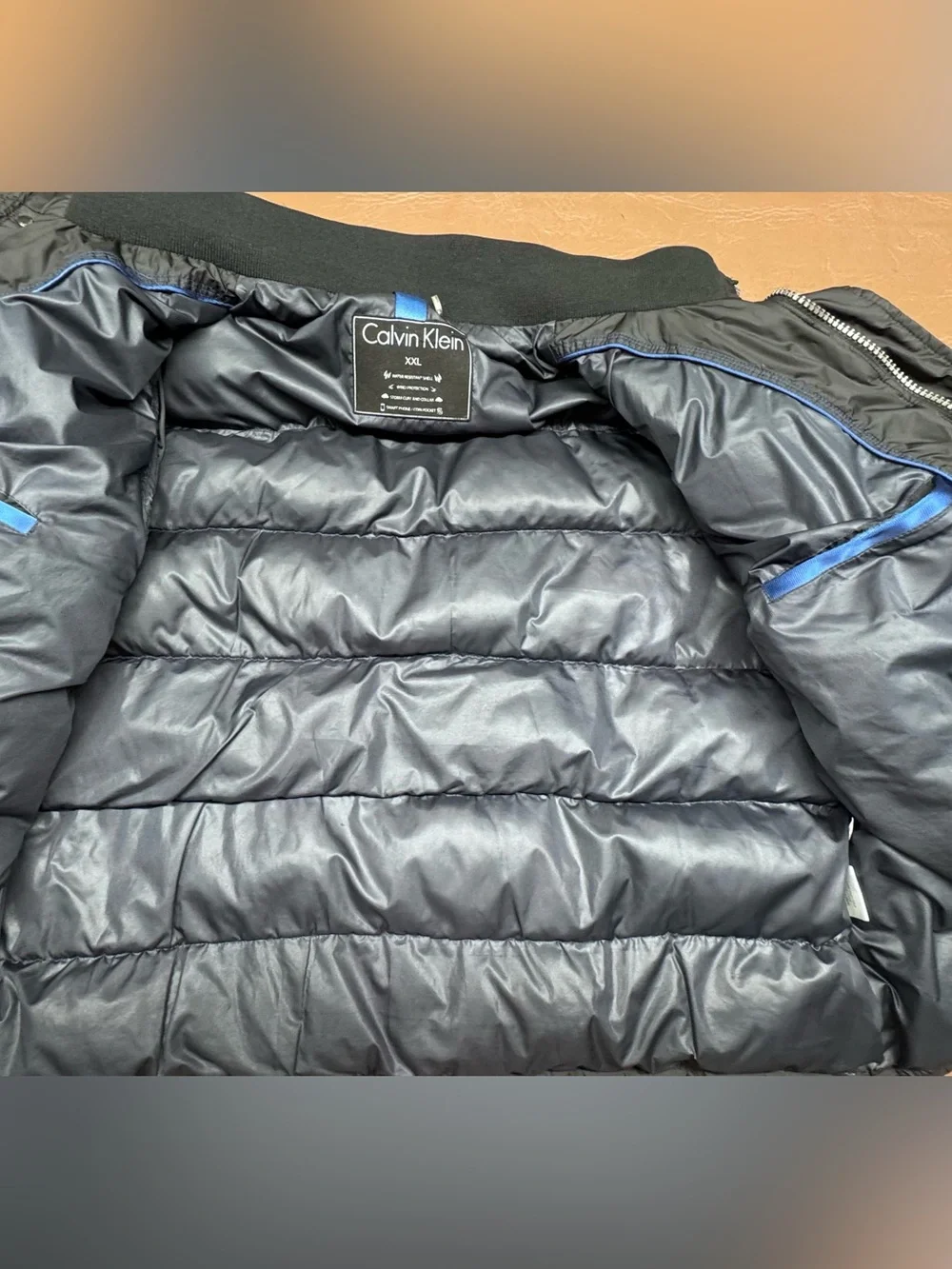 Calvin Klein Men's Black Traditional Puffer Insulated Jacket Size XXL